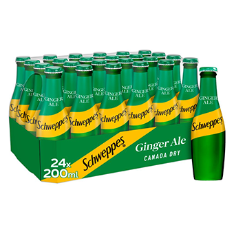 Schweppes Ginger Ale Glass Bottles-24x200ml01
